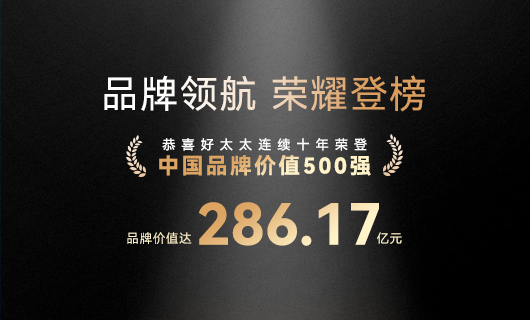 连续10年！万搏官方网站/app/ios/安卓/在线/注册,蝉联“中国品牌价值500强”，品牌价值286.17亿元